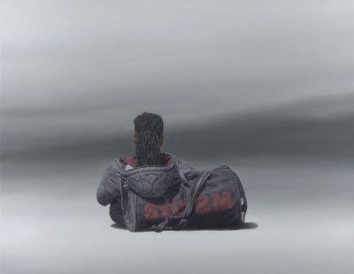Nigel Cox, Storm, Öl auf Leinwand, 76 x 76 cm - GALERIE HEGEMANN