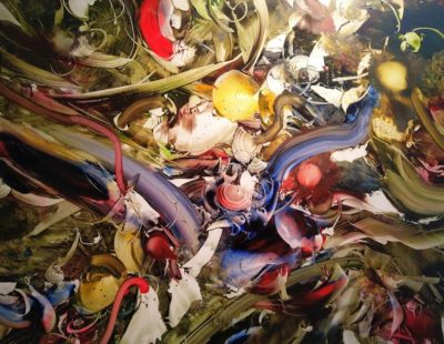 GERHARD NEUMAIER Und hier ist alles sagenhaft, 2018, Öl auf Simopor, 60 x 84 cm - Galerie Hegemann