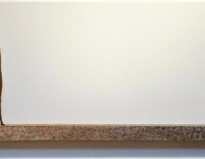 Gerald Moroder, Wo gehen wir, Ziegelerde, 58 x 140 cm - GALERIE HEGEMANN